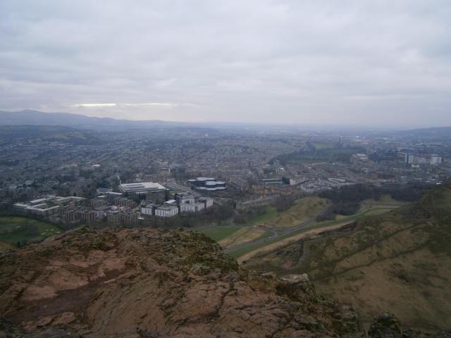 Панорама Эдинбурга. Вид с Трона Артура